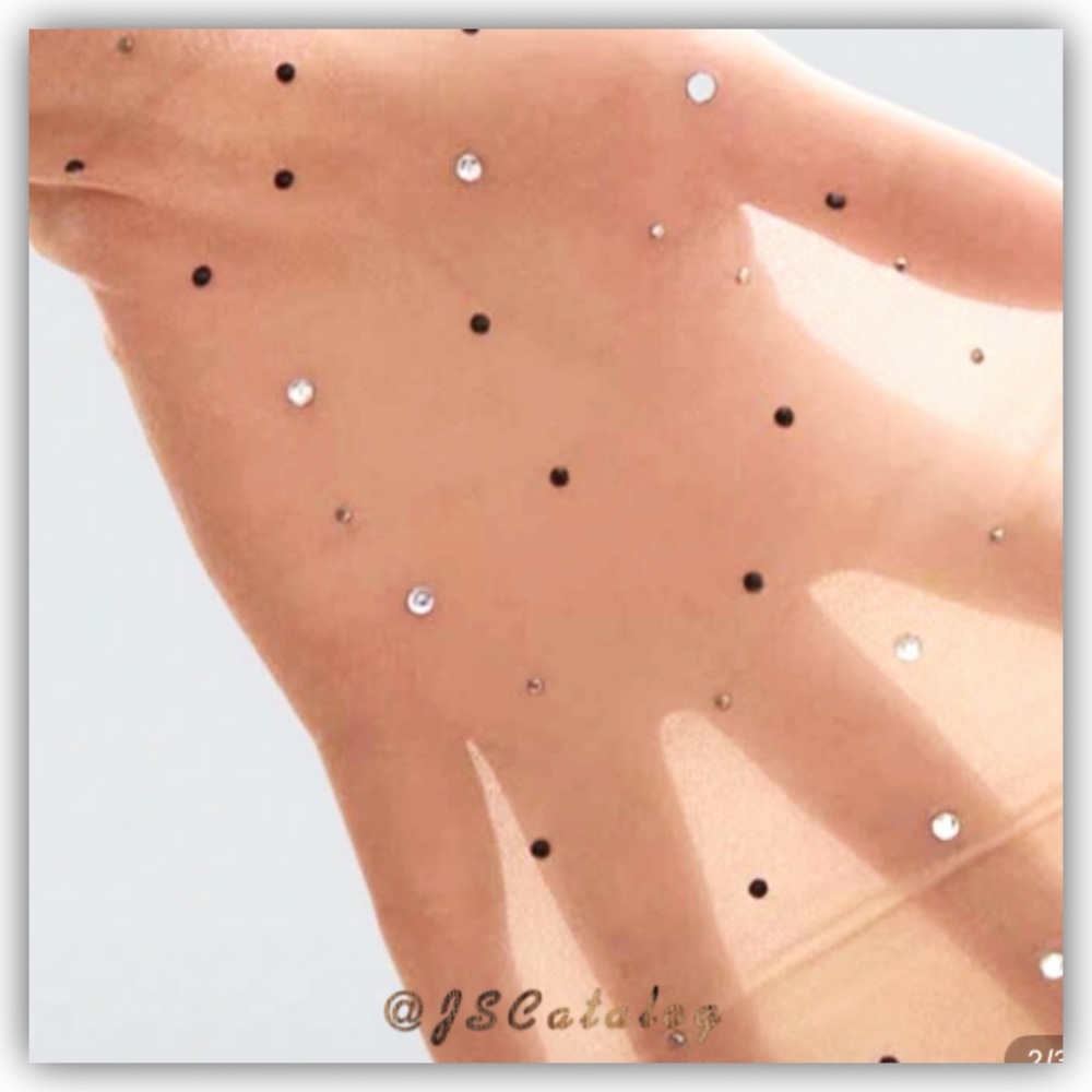 JSCatalog Sparkling Rhinestone Tights - Picture 3 of 3